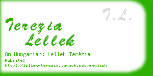 terezia lellek business card
